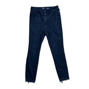 Old Navy Black Skinny Ultra High-Rise Rockstar‎ Super Skinny Jeans Size 6‌‌‌
